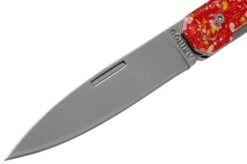 Akinod Utility Folding Knife 18H07 Red Helianthemum, Gentleman's Knife -Knife Hub Shop AIA03M00020 03 akinod