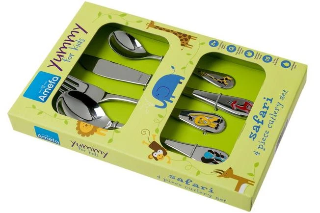 Amefa Safari 0430 Children's Cutlery Set, 4-piece 5 Amefa Safari 0430 Children's Cutlery Set, 4-piece - Image 3