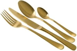Amefa Austin 1410 24-piece Cutlery Set, Matt Gold