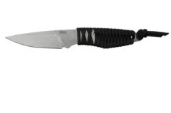 ANV Knives P100 Sleipner, Grey Paracord, P100-003, Black Kydex Sheath, Neck Knife