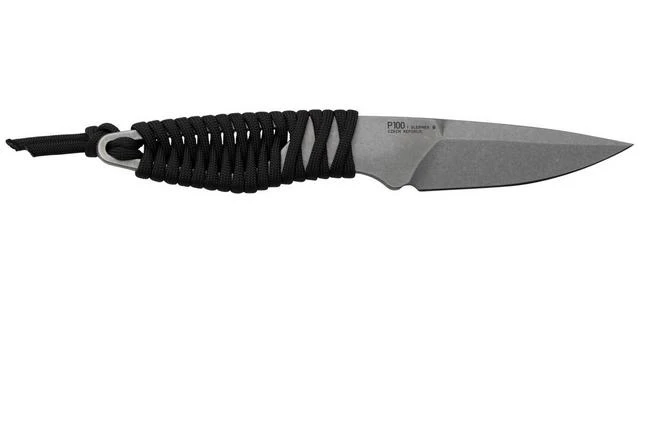 ANV Knives P100 Sleipner, Grey Paracord, P100-003, Black Kydex Sheath, Neck Knife 4 ANV Knives P100 Sleipner, Grey Paracord, P100-003, Black Kydex Sheath, Neck Knife - Image 2