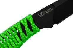 ANV Knives P100 Sleipner Cerakote, Neon Green Paracord, P100-043, Black Kydex Sheath, Neck Knife -Knife Hub Shop ANVP100 043 05 anv