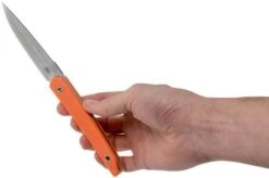 Amare Knives Pocket Peak Fixed, Stonewash Orange G10, Fixed Knife -Knife Hub Shop AS PPF OR 06 amare knives