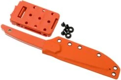 Amare Knives Pocket Peak Fixed, Stonewash Orange G10, Fixed Knife -Knife Hub Shop AS PPF OR 08 amare knives