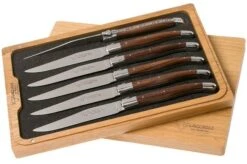 Laguiole En Aubrac Morado 62C99MORIH 6-piece Steak Knife Set Purple Heart