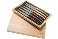 Laguiole En Aubrac Quotidien Steak Knife Set 6-piece French Woods