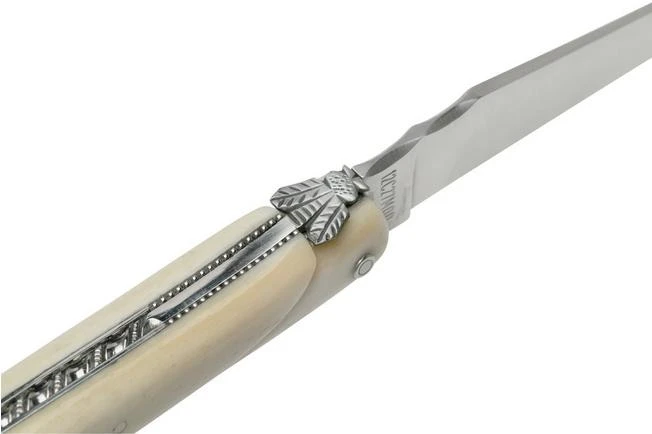 Laguiole En Aubrac Le Perlé 12 Cm L0512OS6J3 Full Handle White Bone 8 Laguiole En Aubrac Le Perlé 12 Cm L0512OS6J3 Full Handle White Bone - Image 6