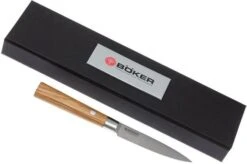 Böker Damast Olive 10 Cm Paring Knife, 130430DAM -Knife Hub Shop BO130430DAM 06 boker damast olive bo130430dam 06