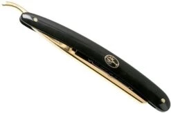 Böker Manufaktur Waldorf 24 Karat Gold 5/8" Straight Razor 140321 -Knife Hub Shop BO140321 06 boker bo140321 06