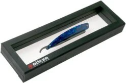 Böker Manufaktur Damascus Paua 140525DAM Straight Razor 15 Böker Manufaktur Damascus Paua 140525DAM Straight Razor -Knife Hub Shop BO140525DAM 07 boker