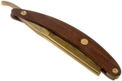 Böker Manufaktur Master Cutter Damascus Gold, Desert Ironwood 140801DAM Straight Razor 11 Böker Manufaktur Master Cutter Damascus Gold, Desert Ironwood 140801DAM Straight Razor -Knife Hub Shop BO140801DAM 04 boker