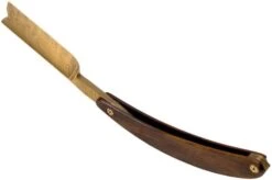 Böker Manufaktur Master Cutter Damascus Gold, Desert Ironwood 140801DAM Straight Razor 12 Böker Manufaktur Master Cutter Damascus Gold, Desert Ironwood 140801DAM Straight Razor -Knife Hub Shop BO140801DAM 05 boker