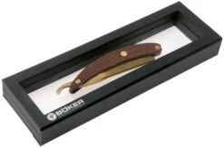 Böker Manufaktur Master Cutter Damascus Gold, Desert Ironwood 140801DAM Straight Razor 13 Böker Manufaktur Master Cutter Damascus Gold, Desert Ironwood 140801DAM Straight Razor -Knife Hub Shop BO140801DAM 06 boker