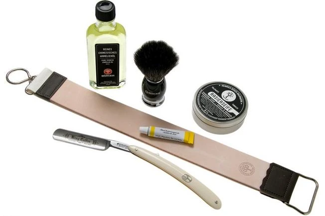Böker King Cutter White Shaving Starter Set 141624SET 3 Böker King Cutter White Shaving Starter Set 141624SET