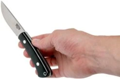 Bark River Woodland Special Black Canvas Micarta, EDC-fixed 17 Bark River Woodland Special Black Canvas Micarta, EDC-fixed -Knife Hub Shop BRK01 132BRKC 07 bark river