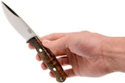 Bark River North Country EDC CPM 154, Gold & Black Elder Burl -Knife Hub Shop BRK02 054BRKGEB 06 bark river brk02 054brkgeb 06