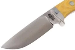 Bark River Huntsman A2, Antique Ivory Micarta, Red Liners -Knife Hub Shop BRK02 111AIVRL 03 bark river brk02 111aivrl 03