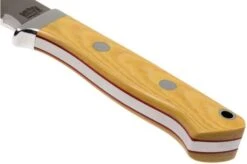 Bark River Huntsman A2, Antique Ivory Micarta, Red Liners -Knife Hub Shop BRK02 111AIVRL 04 bark river brk02 111aivrl 04