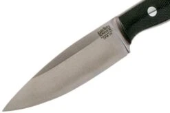 Bark River Mini Aurora CPM 3V, Black Canvas Micarta, Red Liner -Knife Hub Shop BRK06 025BRKC RL 03 bark river brk06 025brkc rl 03