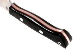 Bark River Mini Aurora CPM 3V, Black Canvas Micarta, Red Liner -Knife Hub Shop BRK06 025BRKC RL 04 bark river brk06 025brkc rl 04