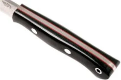 Bark River Mini Aurora CPM 3V, Black Canvas Micarta, Red Liner -Knife Hub Shop BRK06 025BRKC RL 05 bark river brk06 025brkc rl 05