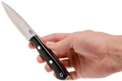 Bark River Mini Aurora CPM 3V, Black Canvas Micarta, Red Liner -Knife Hub Shop BRK06 025BRKC RL 06 bark river brk06 025brkc rl 06