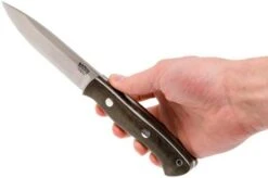 Bark River Aurora 3V, Green Canvas Micarta Bushcraft Knife -Knife Hub Shop BRK06 122 3VGRC 07 bark river brk06 122 3vgrc 07