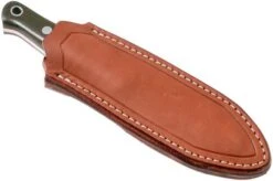 Bark River Bushcrafter I CPM 3V, Green Canvas Micarta, Red Liners -Knife Hub Shop BRK06 131GNC RL 07 bark river knives