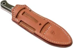 Bark River Bushcrafter I CPM 3V, Green Canvas Micarta, Red Liners -Knife Hub Shop BRK06 131GNC RL 08 bark river knives