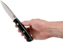 Bark River Aurora CPM Cru-Wear, Black Canvas Micarta, Bushraft Knife -Knife Hub Shop BRK06 163BRKC 06 bark river brk06 163brkc 06