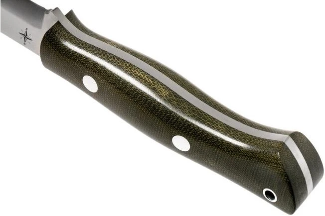 Bark River Aurora Scandi Cru-Wear Green Canvas Micarta 6 Bark River Aurora Scandi Cru-Wear Green Canvas Micarta - Image 4