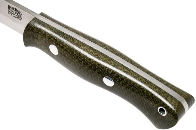 Bark River Aurora Scandi Cru-Wear Green Canvas Micarta 7 Bark River Aurora Scandi Cru-Wear Green Canvas Micarta - Image 5