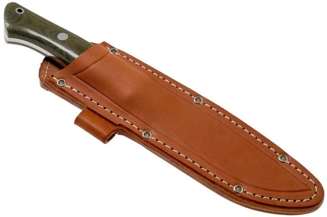 Bark River Aurora II CPM 3V, Green Canvas Micarta Bushcraft Knife 8 Bark River Aurora II CPM 3V, Green Canvas Micarta Bushcraft Knife - Image 6