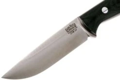 Bark River Gunny Hunter CPM 3V, Black Canvas Micarta, Red Liners -Knife Hub Shop BRK07 025BRKC RL 03 bark river brk07 025brkc rl 03