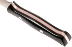 Bark River Gunny Hunter CPM 3V, Black Canvas Micarta, Red Liners -Knife Hub Shop BRK07 025BRKC RL 04 bark river brk07 025brkc rl 04