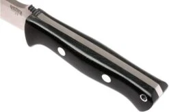 Bark River Bravo 1 A2, Black Canvas Micarta, Brown Sheath -Knife Hub Shop BRK07 111BRKC 05 bark river brk07 111brkc 05