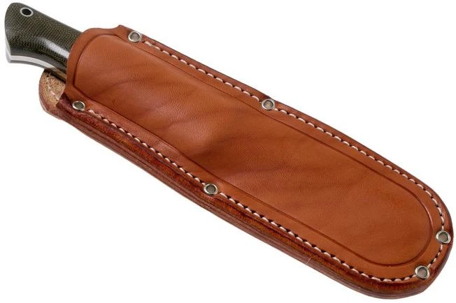 Bark River Bravo 1 LT CPM 3V Rampless, Green Canvas Micarta Outdoor Knife 8 Bark River Bravo 1 LT CPM 3V Rampless, Green Canvas Micarta Outdoor Knife - Image 6