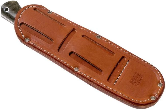 Bark River Bravo 1 LT CPM 3V Rampless, Green Canvas Micarta Outdoor Knife 9 Bark River Bravo 1 LT CPM 3V Rampless, Green Canvas Micarta Outdoor Knife - Image 7