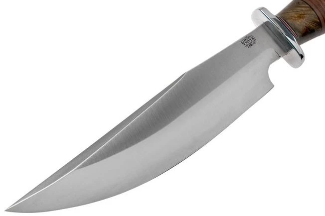 Bark River Highwayman III A2 Stacked Leather, Black Gold Maple Bowie Knife 5 Bark River Highwayman III A2 Stacked Leather, Black Gold Maple Bowie Knife - Image 3