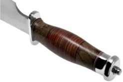 Bark River Highwayman III A2 Stacked Leather, Black Gold Maple Bowie Knife 12 Bark River Highwayman III A2 Stacked Leather, Black Gold Maple Bowie Knife -Knife Hub Shop BRK08 313SLBGS 04 bark river knives