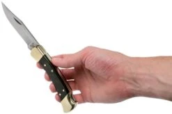 Buck 110 Folding Hunter, With Finger Grooves 19 Buck 110 Folding Hunter, With Finger Grooves -Knife Hub Shop BUCK0110BRSFG B 08 buck v201907 1