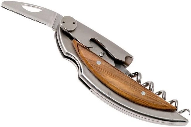 Claude Dozorme Haute Cuisine Corkscrew, Olive Wood 5 Claude Dozorme Haute Cuisine Corkscrew, Olive Wood - Image 3