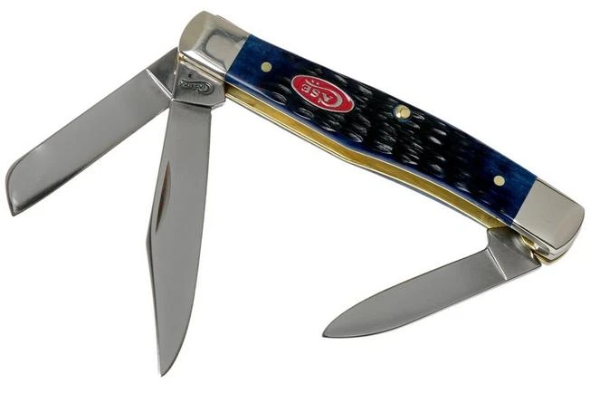 Case Medium Stockman Navy Blue Bone, Rogers Jig, 07049, 63032 SS Pocket Knife 3 Case Medium Stockman Navy Blue Bone, Rogers Jig, 07049, 63032 SS Pocket Knife