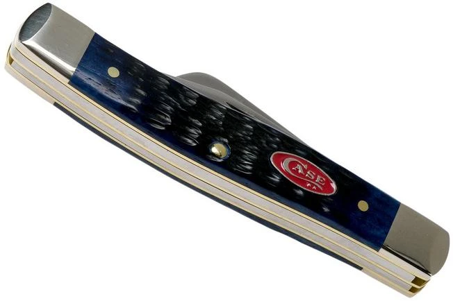 Case Medium Stockman Navy Blue Bone, Rogers Jig, 07049, 63032 SS Pocket Knife 6 Case Medium Stockman Navy Blue Bone, Rogers Jig, 07049, 63032 SS Pocket Knife - Image 4