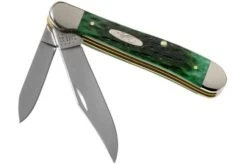 Case Copperhead Pocket Worn Bermuda Green Bone, Peach Seed Jig, 9788, 6249 SS Pocket Knife