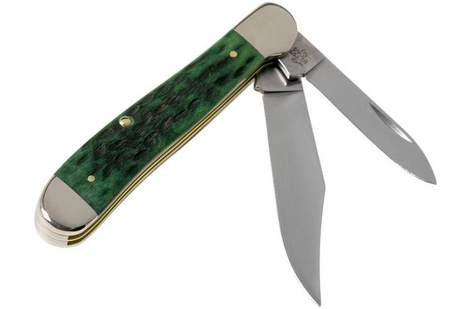 Case Copperhead Pocket Worn Bermuda Green Bone, Peach Seed Jig, 9788, 6249 SS Pocket Knife 4 Case Copperhead Pocket Worn Bermuda Green Bone, Peach Seed Jig, 9788, 6249 SS Pocket Knife - Image 2