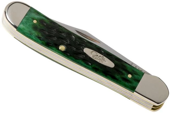 Case Copperhead Pocket Worn Bermuda Green Bone, Peach Seed Jig, 9788, 6249 SS Pocket Knife 6 Case Copperhead Pocket Worn Bermuda Green Bone, Peach Seed Jig, 9788, 6249 SS Pocket Knife - Image 4