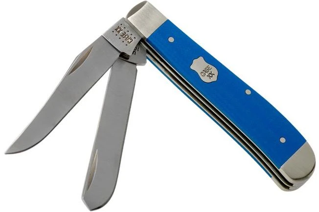 Case Mini Trapper Blue G10 Smooth, 16741, 10207 SS Pocket Knife 3 Case Mini Trapper Blue G10 Smooth, 16741, 10207 SS Pocket Knife