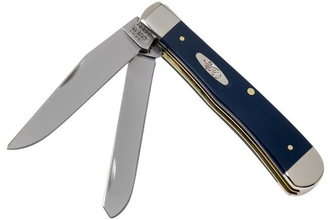 Case Trapper Navy Blue Synthetic, 23610, 4254 SS Pocket Knife 3 Case Trapper Navy Blue Synthetic, 23610, 4254 SS Pocket Knife
