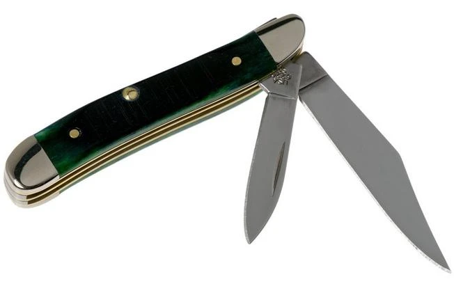 Case Peanut Hunter Green Bone, Sawcut, 27663, 6220 SS Pocket Knife 4 Case Peanut Hunter Green Bone, Sawcut, 27663, 6220 SS Pocket Knife - Image 2